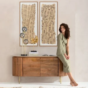 KARE Design Schilderij Native Spirals 50x150cm