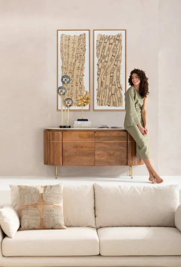 KARE Design Schilderij Native Spirals 50x150cm