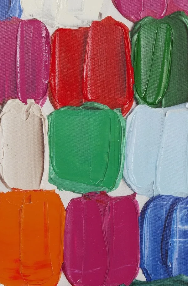 KARE Design Schilderij Touched Colorful Dots 140x200cm