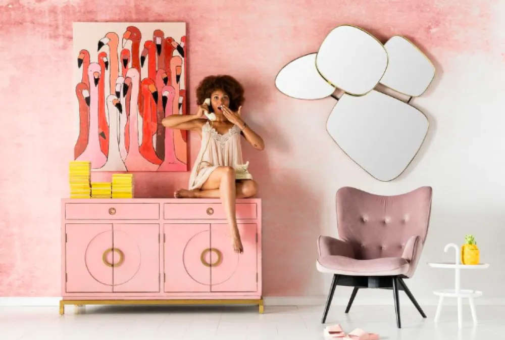 schilderij_touched_flamingo_meeting_xcm_4.webp KARE Design Schilderij Touched Flamingo Meeting 120x90cm