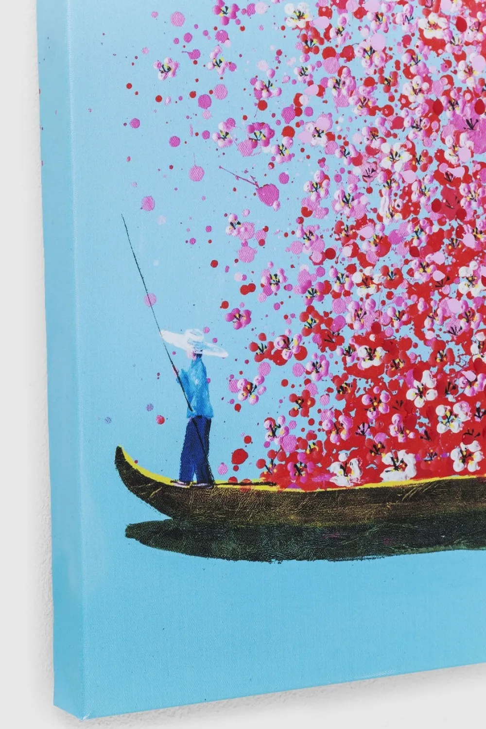 schilderij_touched_flower_boat_blauwroze_xcm_1-1.webp KARE Design Schilderij Touched Flower Boat Blauw-Roze 100x80cm