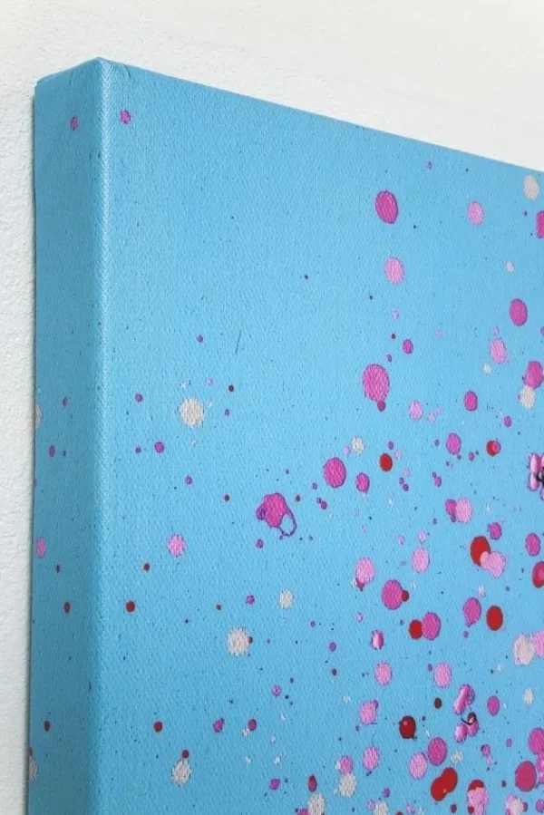 KARE Design Schilderij Touched Flower Boat Blauw-Roze 160x120cm