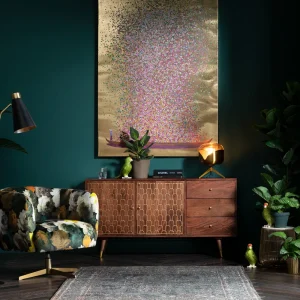 KARE Design Schilderij Touched Flower Boat Goud-Roze 160x120cm