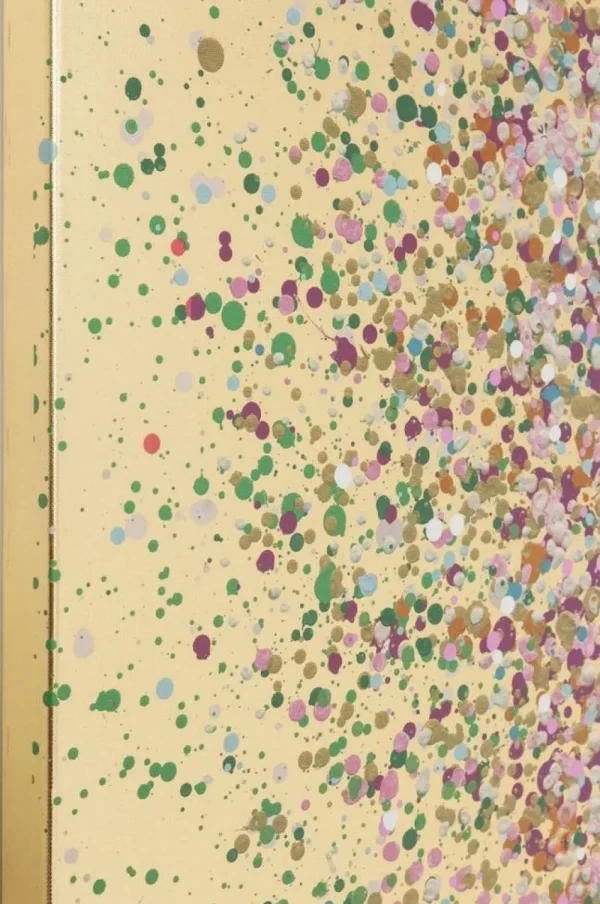 KARE Design Schilderij Touched Flower Boat Goud-Roze 100x80cm