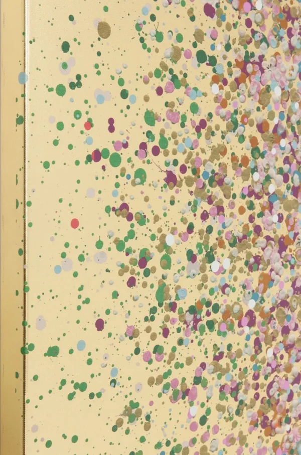 KARE Design Schilderij Touched Flower Boat Goud-Roze 160x120cm