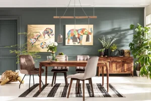 KARE Design Schilderij Touched Flower Elephant 90x120cm