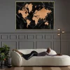 KARE Design Schilderij World Map 150x100cm