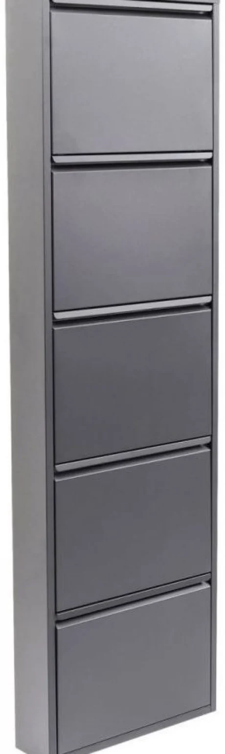 KARE Design Schoenenkast Caruso 5 Anthrazit (MO)