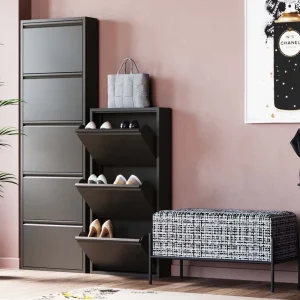 KARE Design Schoenenkast Caruso 5 Black (MO)