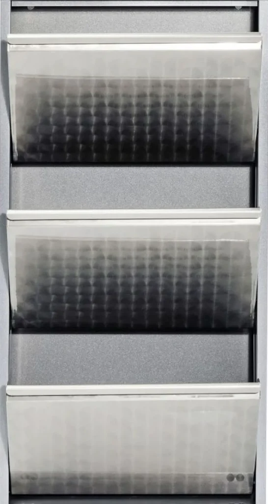 KARE Design Schoenenkast Caruso 3 Silver Brushed (MO)