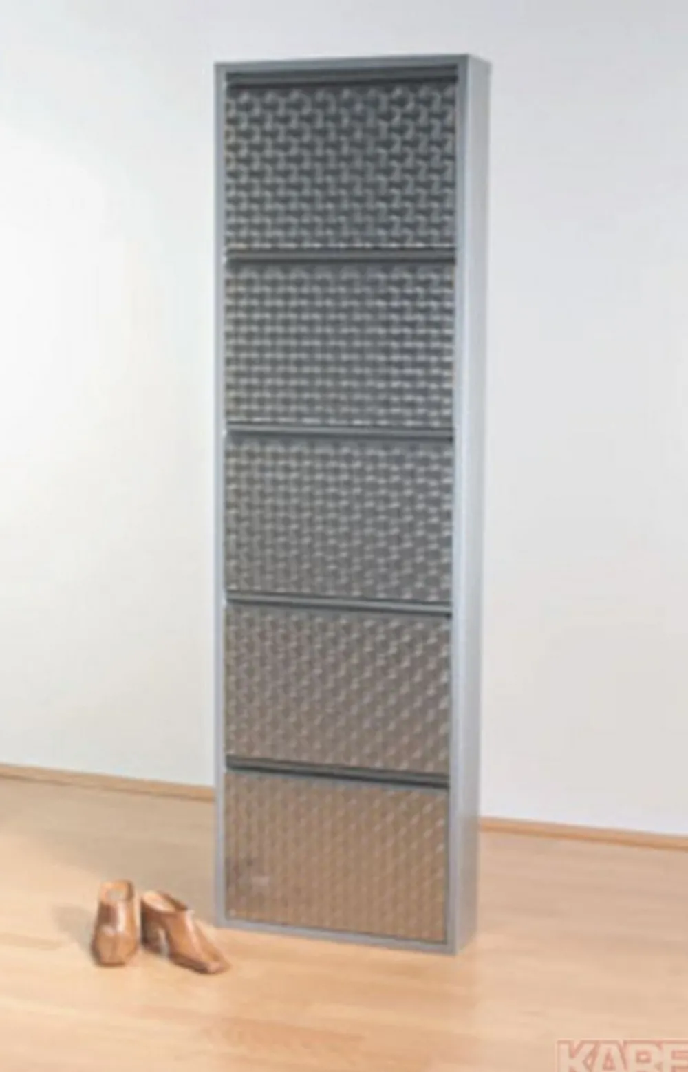 schoenenkast_caruso__silver_brushed_mo_6.webp KARE Design Schoenenkast Caruso 5 Silver Brushed (MO)