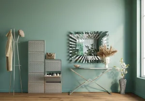 KARE Design Schoenenkast Caruso 5 Silver Brushed (MO)