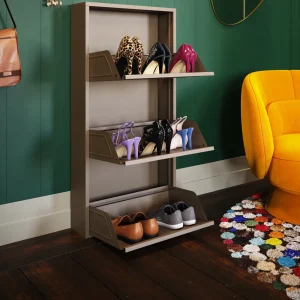 KARE Design Schoenenkast Caruso 3 Taupe (MO)