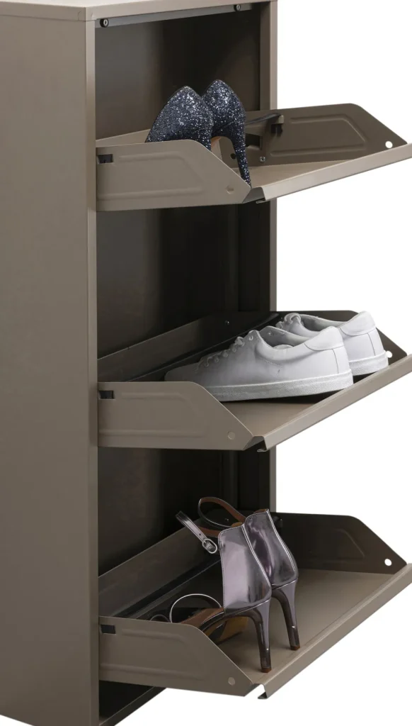 KARE Design Schoenenkast Caruso 3 Taupe (MO)