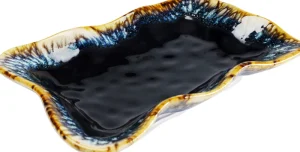 KARE Design Serveerschaal Lio Dark Blue 17x26cm