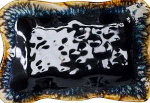 KARE Design Serveerschaal Lio Dark Blue 17x26cm