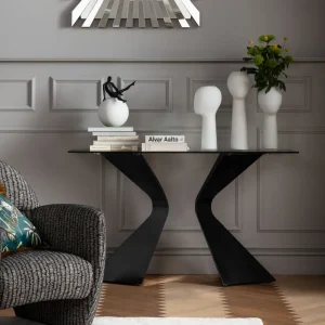 KARE Design Sidetable Gloria Black Ceramik 140x81cm