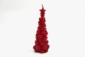 KARE Design SMAQQ A Bubbly Xmas Candle Tree 21CM Blooming Bordeaux