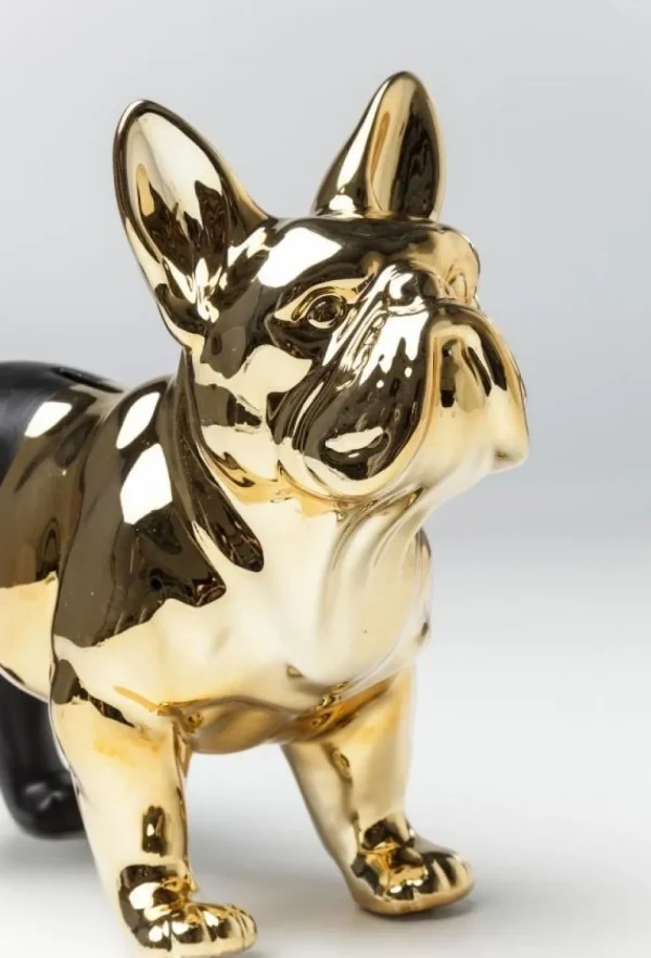 KARE Design Spaarpot Bulldog Goud-Zwart