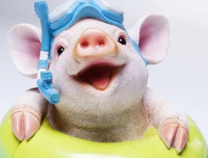 KARE Design Spaarpot Floating Pig