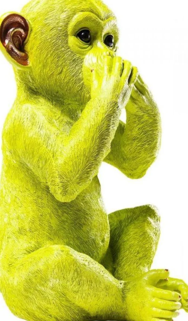 KARE Design Spaarpot Monkey Iwazaru Groen