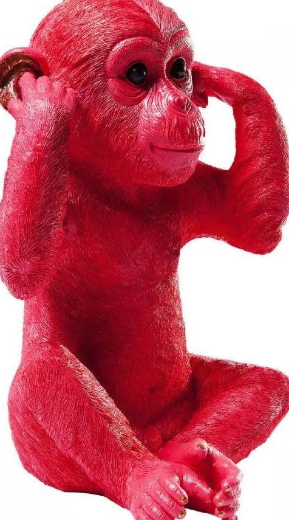 spaarpot_monkey_kikazaru_rood_1.webp KARE Design Spaarpot Monkey Kikazaru Rood