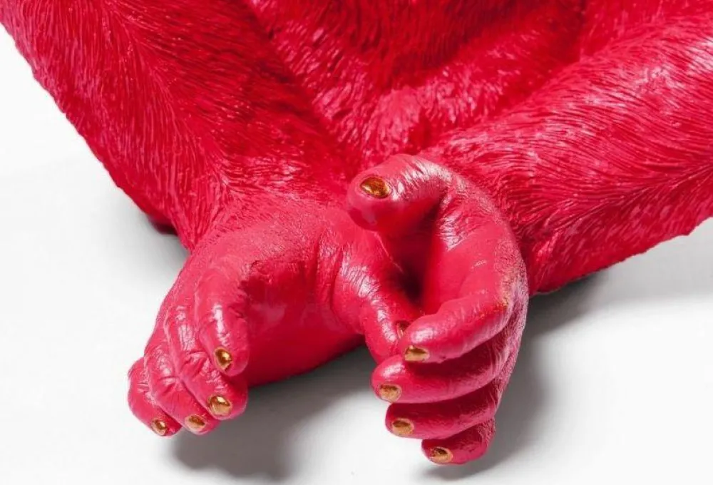 spaarpot_monkey_kikazaru_rood_4.webp KARE Design Spaarpot Monkey Kikazaru Rood