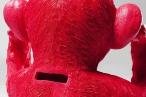 KARE Design Spaarpot Monkey Kikazaru Rood