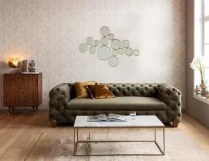 KARE Design Spiegel Bubbles Messing 138x93cm