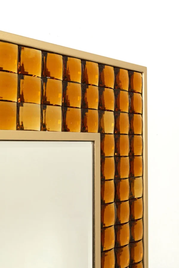 KARE Design Spiegel Crystals Brass 80x100cm