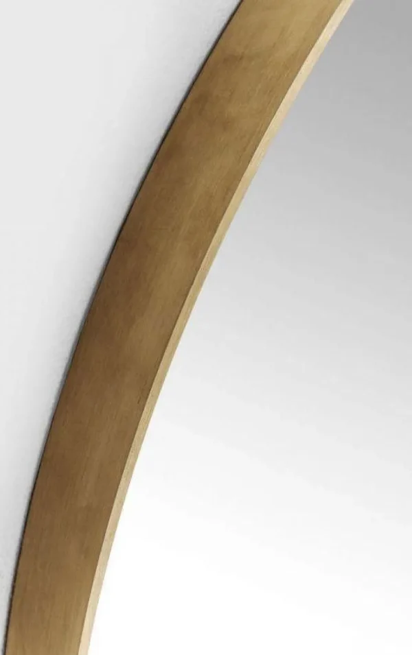 KARE Design Spiegel Curve Rond Messing Ø100cm
