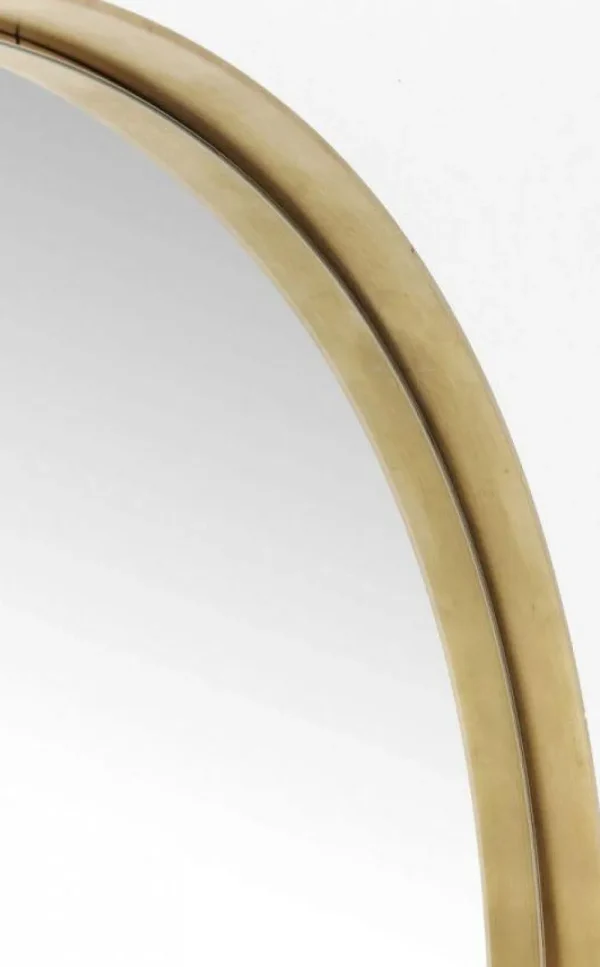 KARE Design Spiegel Curve Rond Messing Ø100cm