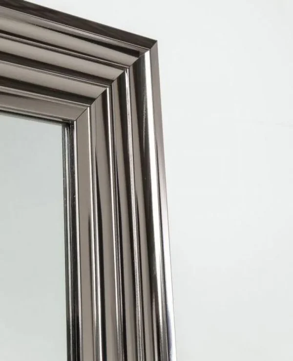 KARE Design Spiegel Met Lijst Zilver 55x180cm