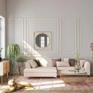 KARE Design Spiegel Stanford Frame Goud Ø90cm