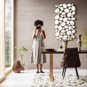 KARE Design Spiegel Water Drops Koper 135x78cm