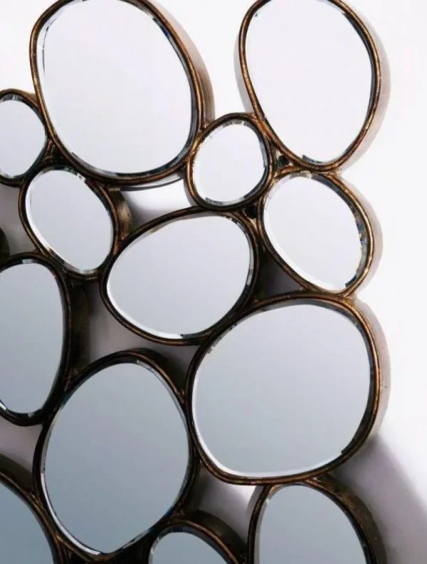 KARE Design Spiegel Water Drops Koper 135x78cm