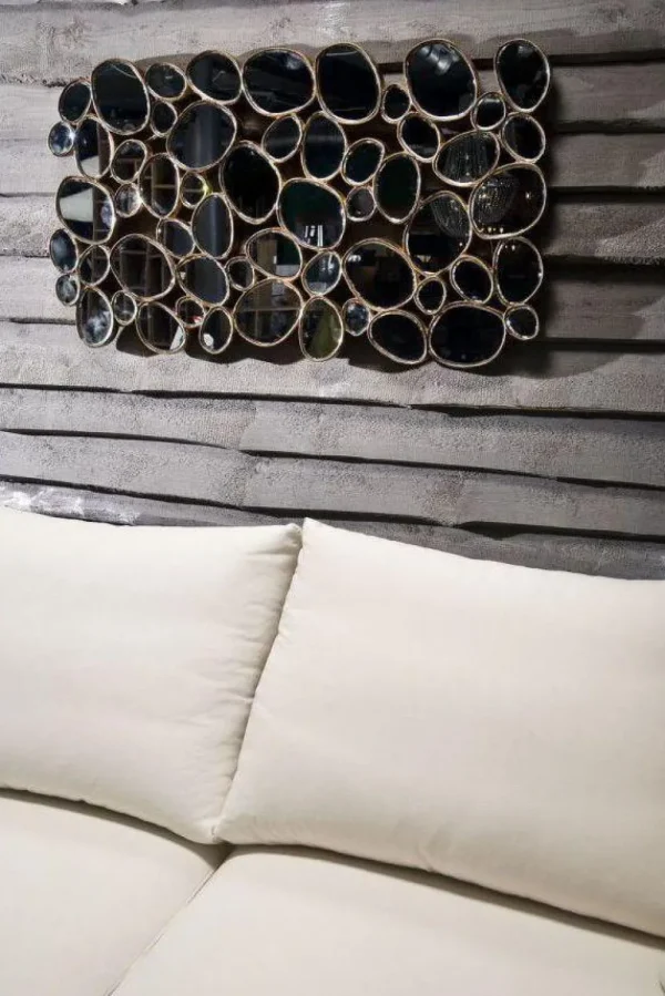 KARE Design Spiegel Water Drops Koper 135x78cm