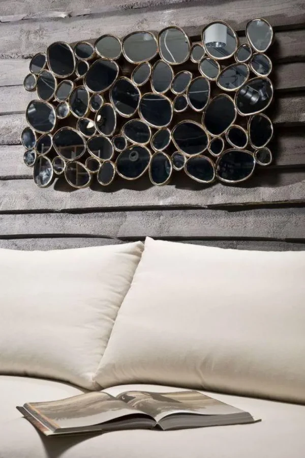 KARE Design Spiegel Water Drops Koper 135x78cm