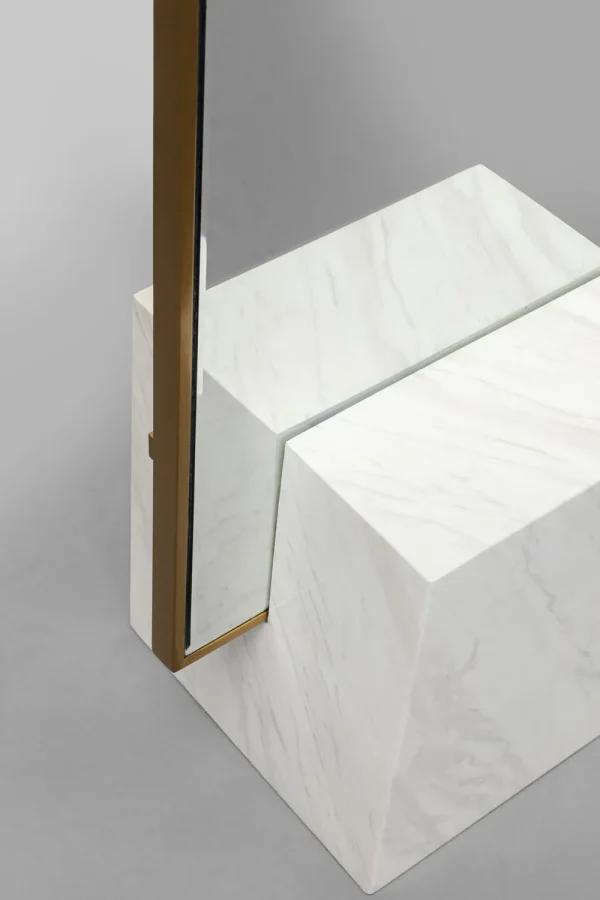 KARE Design Staande Spiegel Hulda Brass 46x180cm