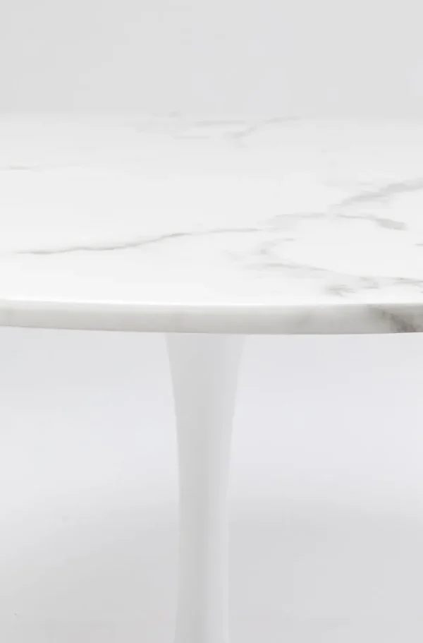 KARE Design Tafel Veneto Marmer Wit Ø110cm