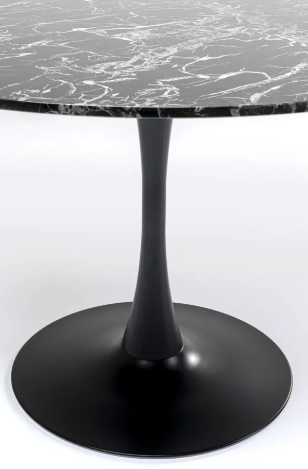 KARE Design Tafel Veneto Marmer Zwart Ø110cm