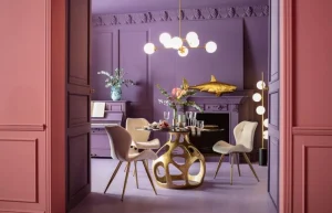 KARE Design Tafel Volcano Goud Ø120cm