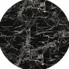 KARE Design Tafelblad Schickeria Marble Print Black Ø110cm