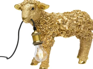 KARE Design Tafellamp Animal Flower Sheep Gold 36cm