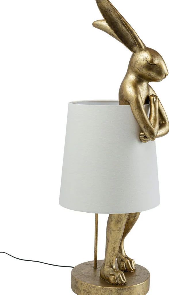 KARE Design Tafellamp Animal Konijn Goud 88cm