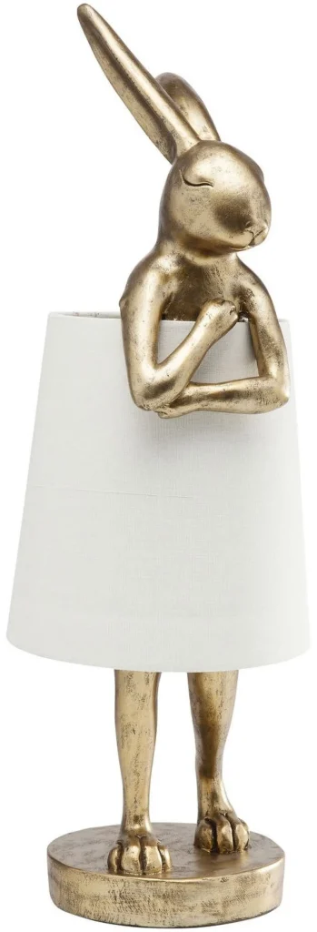 KARE Design Tafellamp Animal Konijn Goud 68cm