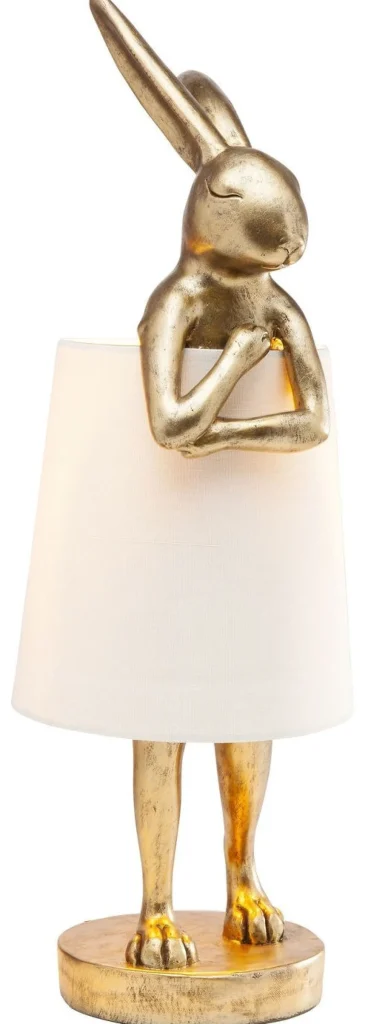 KARE Design Tafellamp Animal Konijn Goud 68cm