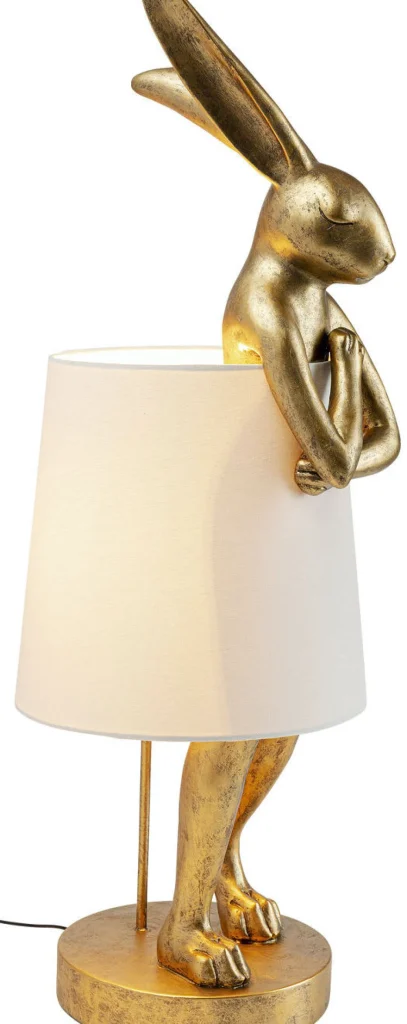 KARE Design Tafellamp Animal Konijn Goud 88cm