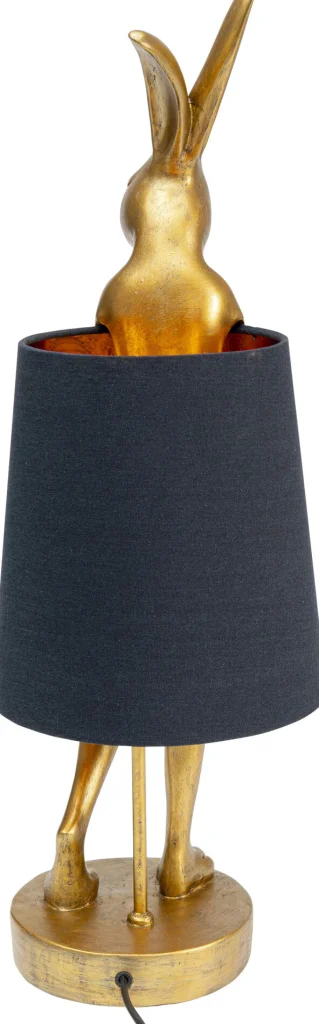 KARE Design Tafellamp Animal Rabbit Gold/Black 68cm