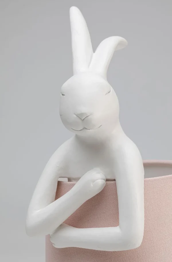 KARE Design Tafellamp Animal Rabbit White/Rose 50cm